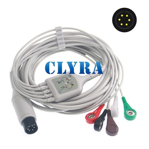 6pin lead ecg cable - ecg,
