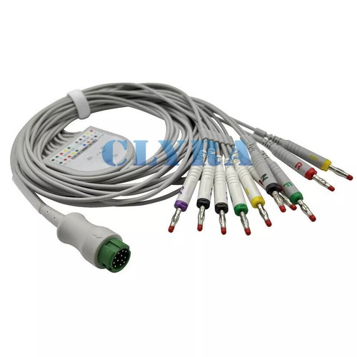 Lead ekg ecg cable - 10,