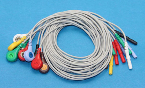 10leads din ecg holter - ecg, cable